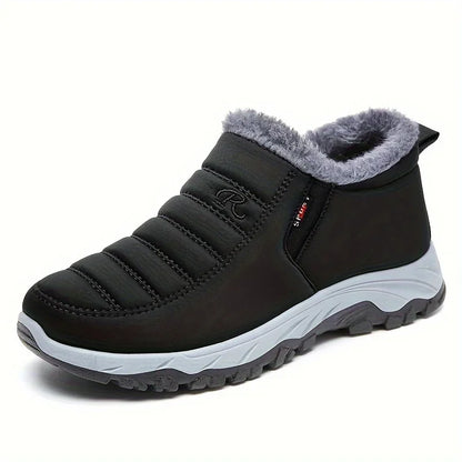 Waterdichte Fleece Sneeuwlaarzen voor Dames – Winter Enkellaars