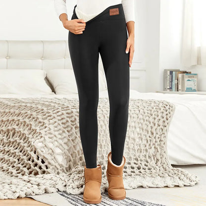 CHRLEISURE Women Winter Warm Thick Leggings Fleece Pants Female Thermal Leggings Thick Strumpfhosen Sexy High Waist Stretchy 