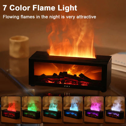 Fireplace Humidifier with Remote Control &amp; Aromatherapy