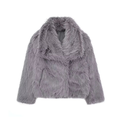 Imitatie Vosbont Jas Dames - Elegantie en Warmte