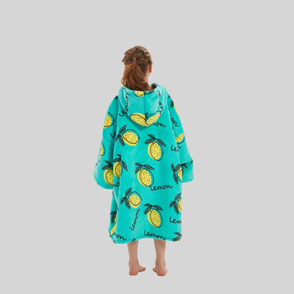 Delicious Lemon - Kids Hoodie Blanket