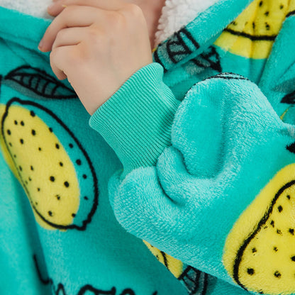 Delicious Lemon - Kids Hoodie Blanket