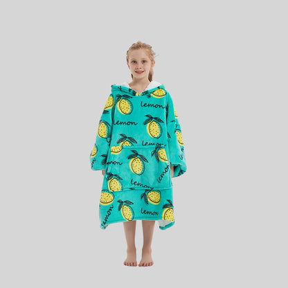 Delicious Lemon - Kids Hoodie Blanket