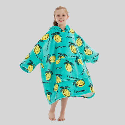 Delicious Lemon - Kids Hoodie Blanket