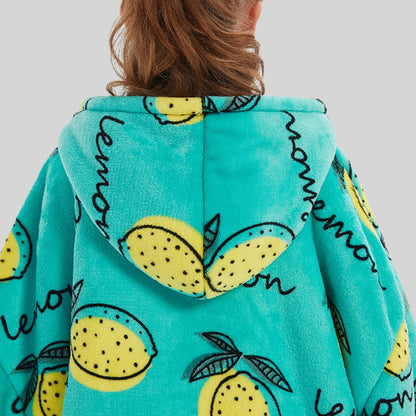 Delicious Lemon - Kids Hoodie Blanket
