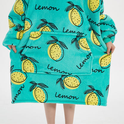 Delicious Lemon - Kids Hoodie Blanket