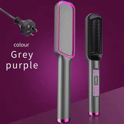 Multifunctionele Elektrische Haarstyling Kam – 2-in-1 Ontwerp voor Sneller Stylen & Minder Beschadiging