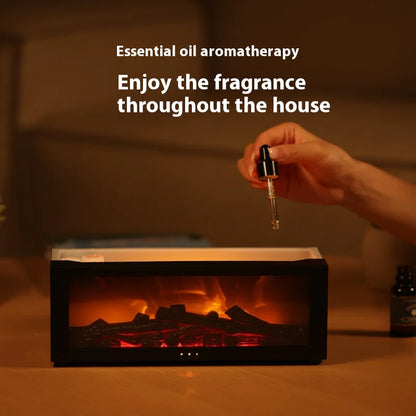Fireplace Humidifier with Remote Control &amp; Aromatherapy