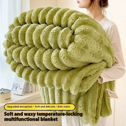 Luxurious Comfortable Faux Rabbit Fur Velvet Blanket