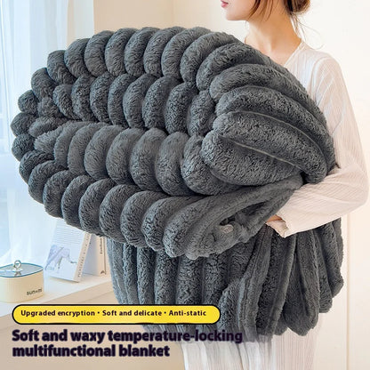 Luxurious Comfortable Faux Rabbit Fur Velvet Blanket